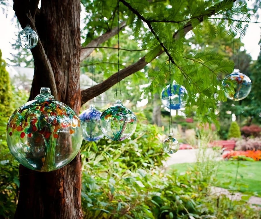 Gallery on the Alley features the works of artist Kitras Glass Ornaments